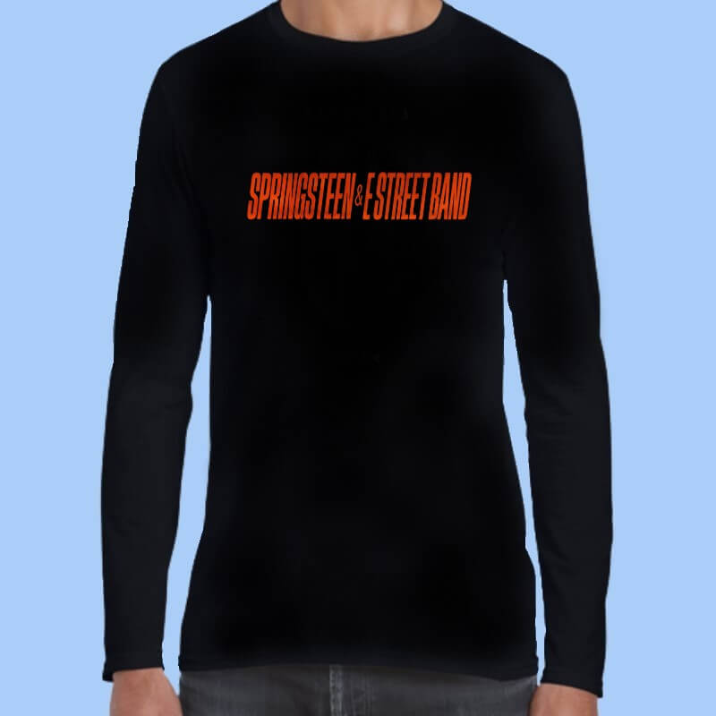 Camiseta manga larga hombre Bruce Springsteen Logotipo vintage