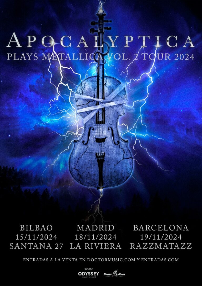 Entradas APOCALYPTICA - Bilbao - Sala Santana 27 - 15 de noviembre 2024 9 Entradas concierto Apocalyptica - Bilbao 2024