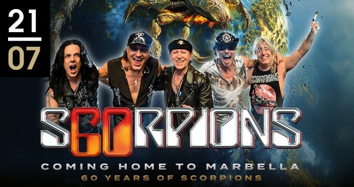 Entradas Scorpions - Gira 60 Aniversario - Marbella, Málaga 1 Entradas Scorpions Marbella Starlite 2025
