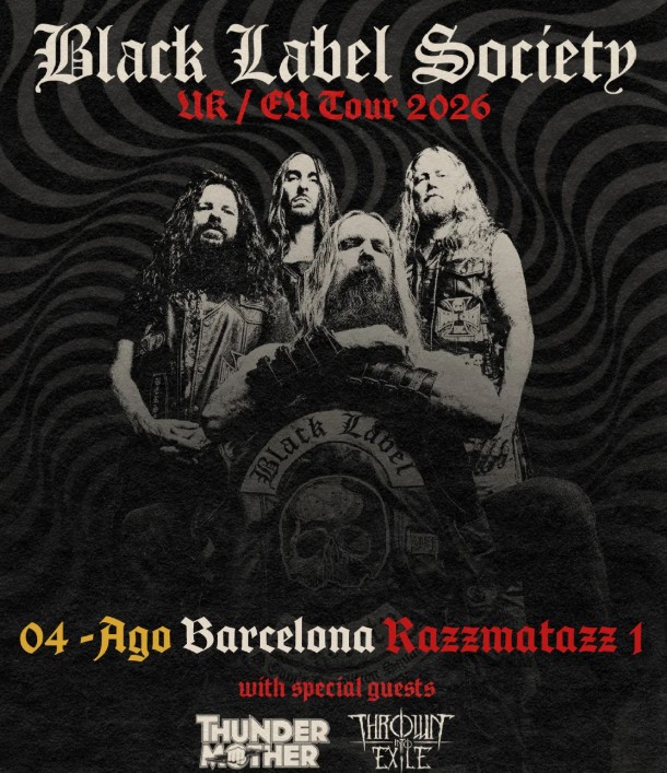 Entradas BLACK LABEL SOCIETY en Barcelona 2026: Fecha, Horarios y Dónde Comprar 2 Black Label Society - Barcelona - Razzmatazz 1 - 2026
